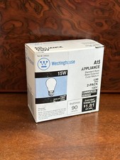 Westinghouse / Appliance / 15 W / Frosted Light Bulbs - 1 Pack/2 Bulbs