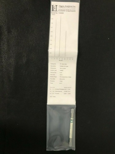 Cartucho analítico Higgins TARGA C18 SS p/n TF-1032-C185 100 x 3,2 mm - Imagen 2 de 3