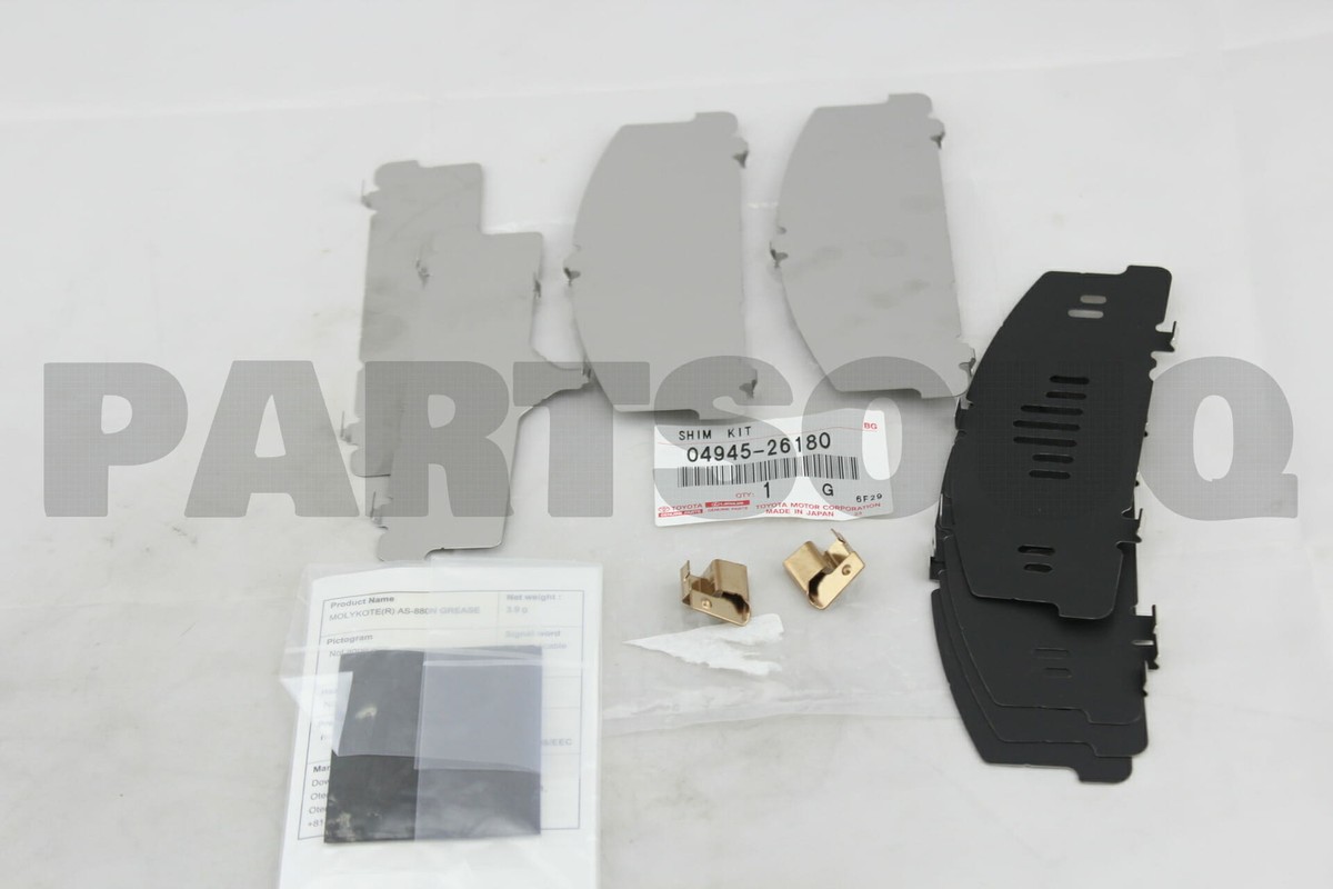 0494526180 Genuine Toyota SHIM KIT, ANTI SQUEAL, FRONT 04945