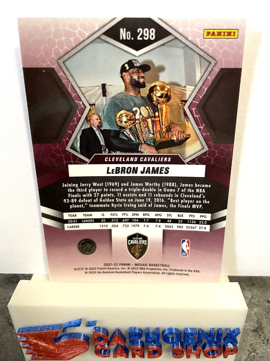 Lebron James Cavaliers 2021-22 Panini Mosaic Finals MVP #298 | eBay
