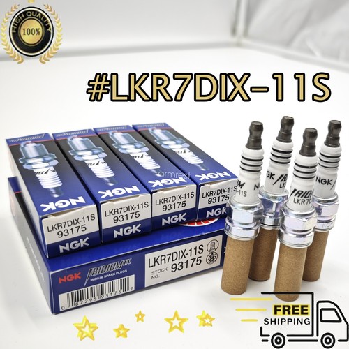 Genuine 4PCS NGK Iridium IX Spark Plugs LKR7DIX11S For Hyundai Venue 2