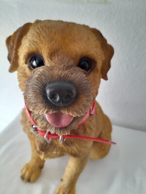 Große heiße Ameise Sandy Terrier saß mit rotem Bandana 13 cm groß 10 Zoll lang