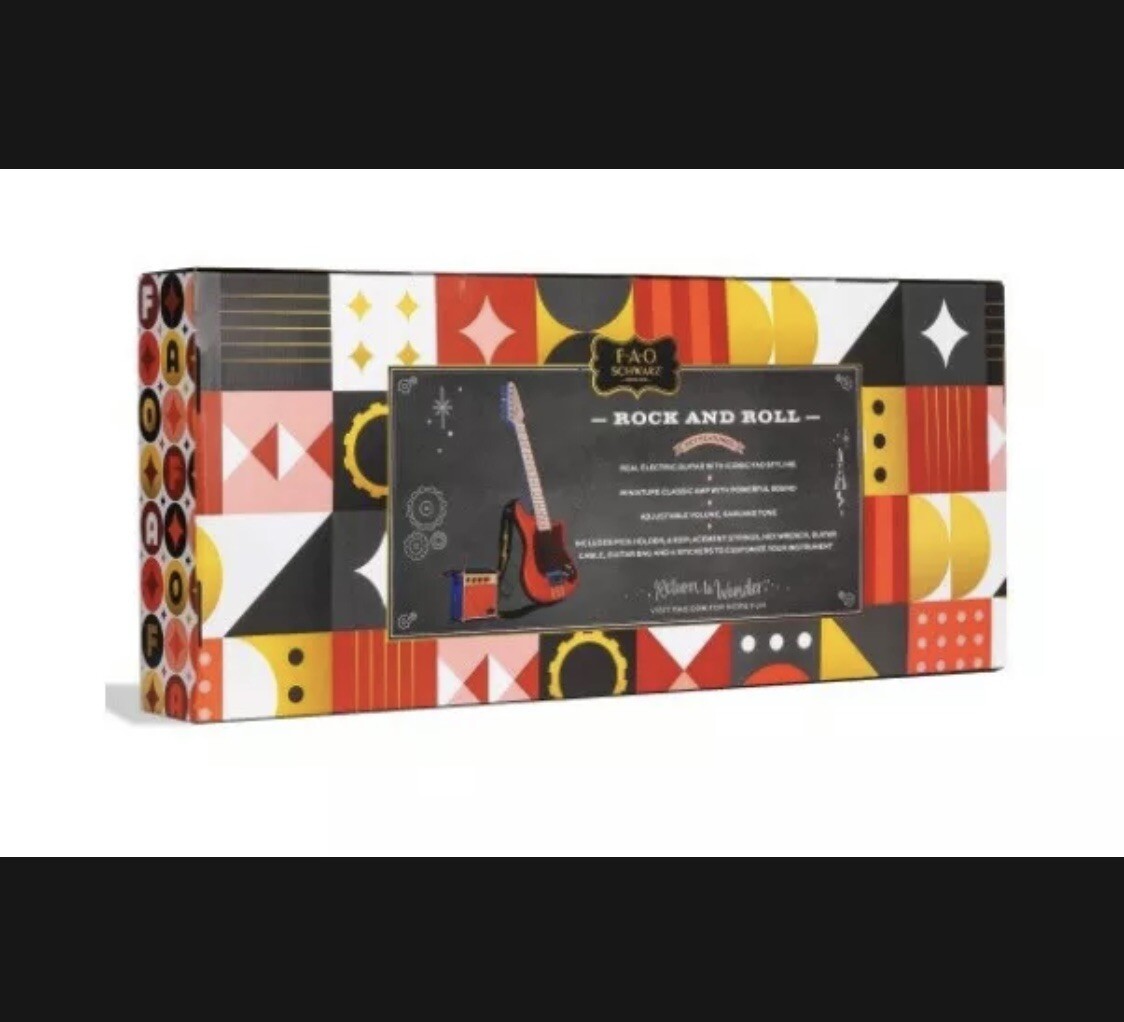 FAO Schwarz Stage Stars Kids Electric Guitar and Amp 3/4 Size eBay