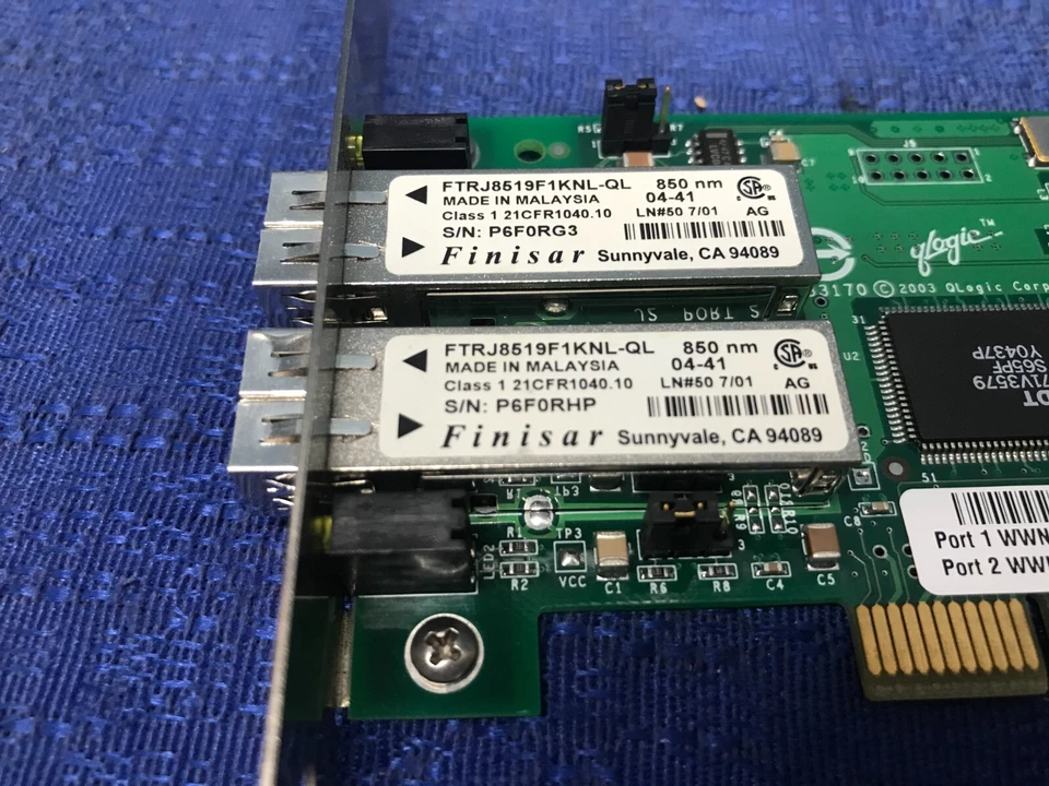 QLogic QLA2342 PCI-X Dual Port Fiber Channel Host Bus Adapter - Image 4 of 4