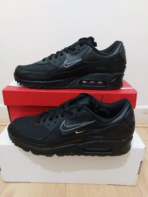 New Nike Air Max 90 Multi Swoosh Black UK SIZE 10 EU 45 - Image 1 of 4