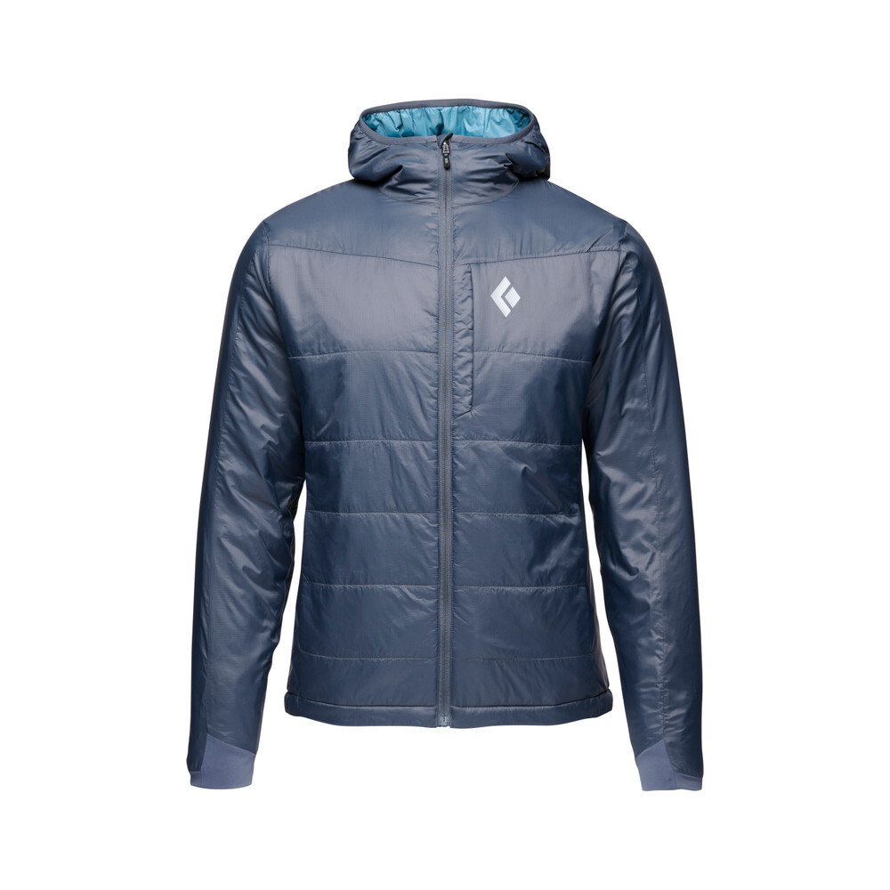 Sudadera con capucha Black Diamond Solution para hombre (grande) - carbón