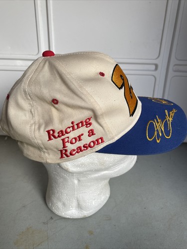 Vintage Jeff Gordon Nascar Racing For A Reason Cure Adjustable Hat Leukemia - Picture 6 of 8