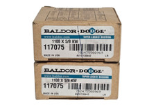 LOT OF 2 NIB BALDOR DODGE 117075 TAPER-LOCK BUSHINGS 1108 X 5/8 KW