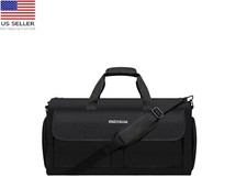 Garment Bag Convertible Hanging Dress Suit Shoe Compartment Travel Bags Black ne