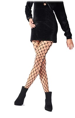 Pretty Polly Sehr Groß Netz Strumpfhose Einheitsgröße Schwarz - PNAVP6