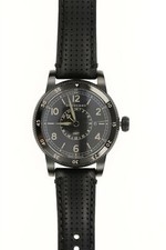 Burberry BU7867 Utilitarian GMT Subdial Black Leather Band