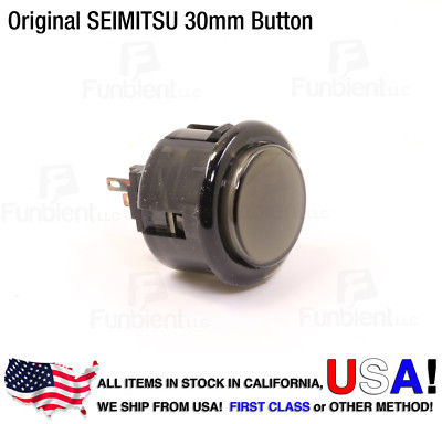 SEIMITSU Original PS-14-K Smoke Translucent Push Button JAMMA guitar killswitch