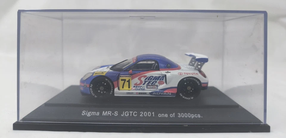 EBBRO 1:43 SIGMA MR-S AZUL JGTC 2001 #71 206 COCHE MODELO FUNDIDO A PRESIÓN Foto 3 de 4