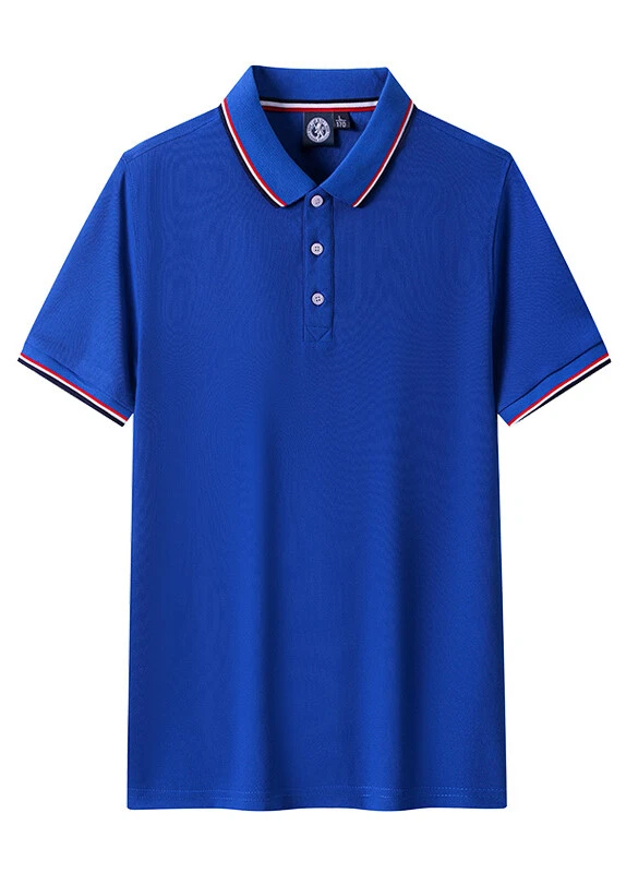 Unisex Women Men Polo Shirt Working Clothe Uniform Short Sleeves Combed Cotton A - Image 4 of 4