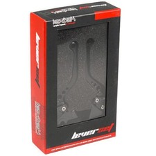 APRILIA MOTOGUZZI CNC Brake & Clutch Lever Set F-16 / DC-80 Short Black PLU23893