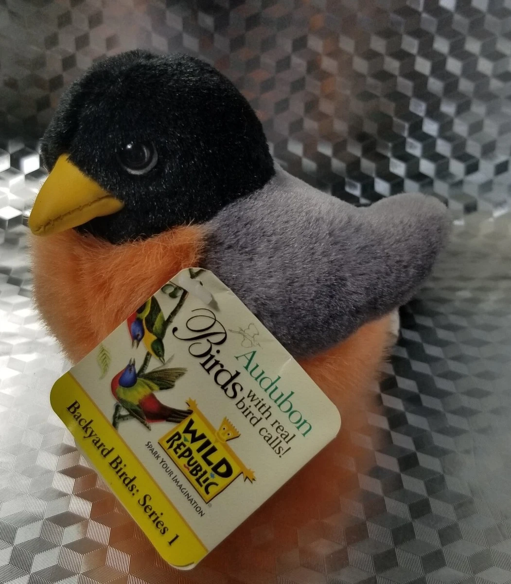 Wild Republic Audubon Bird American Robin Plush NWT RARE VTG