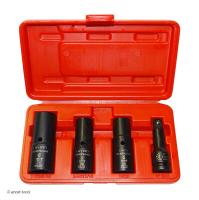 SUNEX TOOLS FLIP SOCKET SET   1/2  drive   automotive impact sockets   thin wall