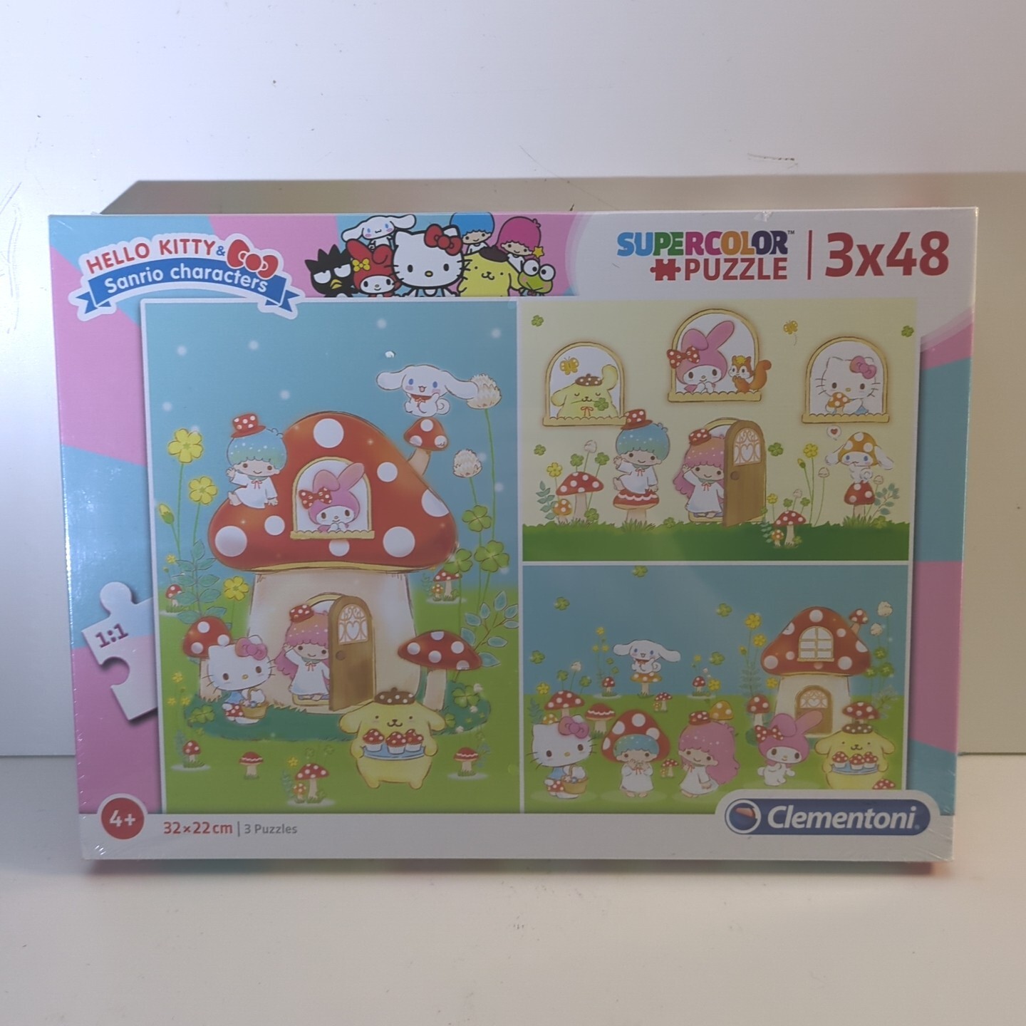 3x Hello Kitty Piece Jigsaws Age 4 Up Clementoni  Supercolor Puzzle Great Gift