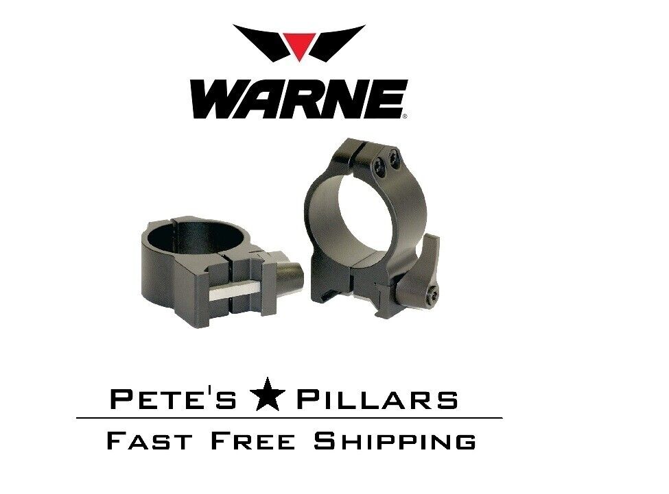Warne Maxima QD Quick Detach 30mm High Matte Steel Scope Warne Maxima QD Quick Detach 30mm High Matte Steel Scope