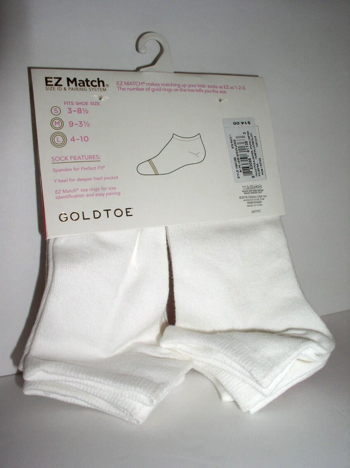 Gold Toe Girls' Seven-Pack Flat Knit Liner Socks SZ Large Girls' Shoe SZ 4-10 - Image 2 of 4
