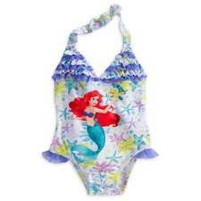 Disney Store Princess The Little Mermaid Ariel 1 PC Swimsuit Girl Size 5/6 7/8