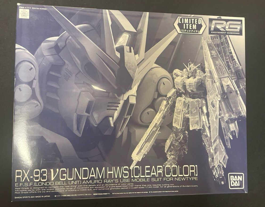 ロボット RG RX-93 V GUNDAM HWS (CLEAR COLOR) RG 1/144 RX-93