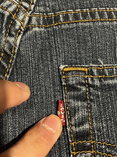 Vintage 2002 Levi’s 525 Regular Fit Bootcut Denim Jeans - Blue - W28 L32 - NWT - Picture 14 of 16