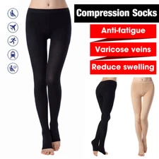 Compression Pantyhose Stockings Women Men Relief Medical Varicose Veins Swelling
