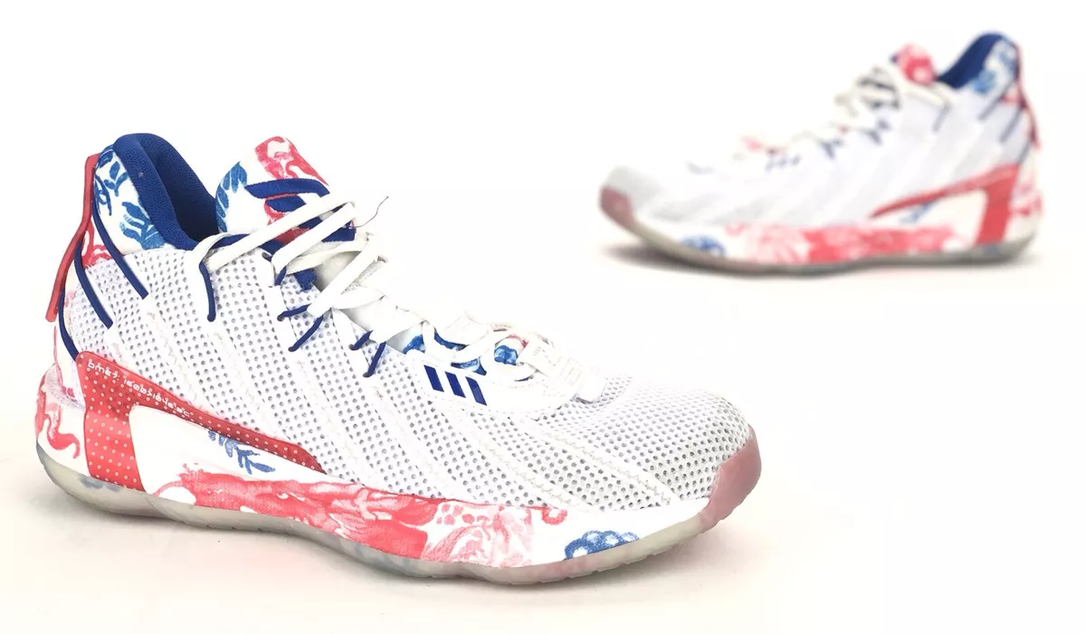 Adidas Dame 7 Shoes Fine China Damian Lillard White Red Basketball Adidas Dame 7 Shoes Fine China Damian Lillard White Red Basketball