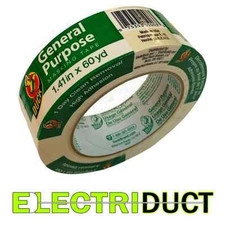 General Purpose Masking Tape - 1.41" x 60 yd - Duck Tape