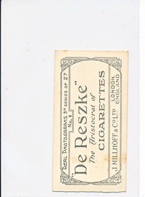 de reszke cigarette cards real photographs De Reszke J. Millhoff Cigarette Card - Real Photos 3rd series #4 This  Freedom