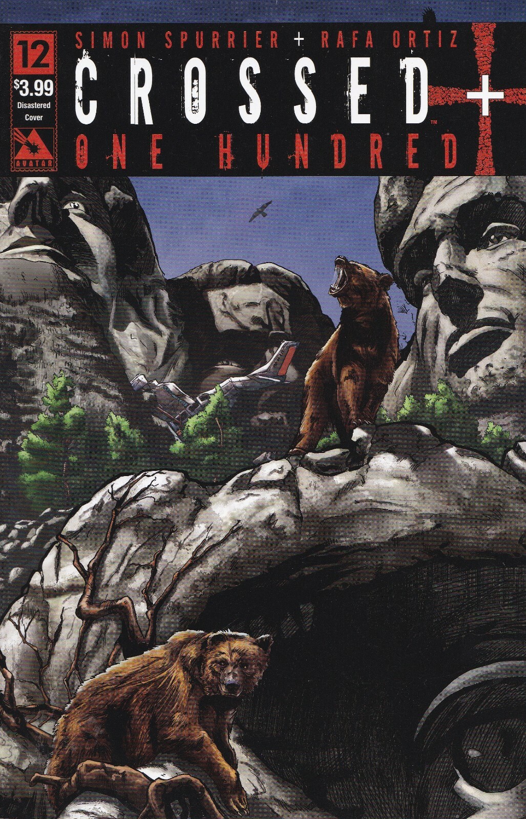 CROSSED PLUS ONE HUNDRED #12 - Disastered Cover - Back Issue