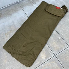 1940's 50s? SUN TENT BRAND LUEBBERT SLEEPING BAG CANVAS Metal Insulated USA