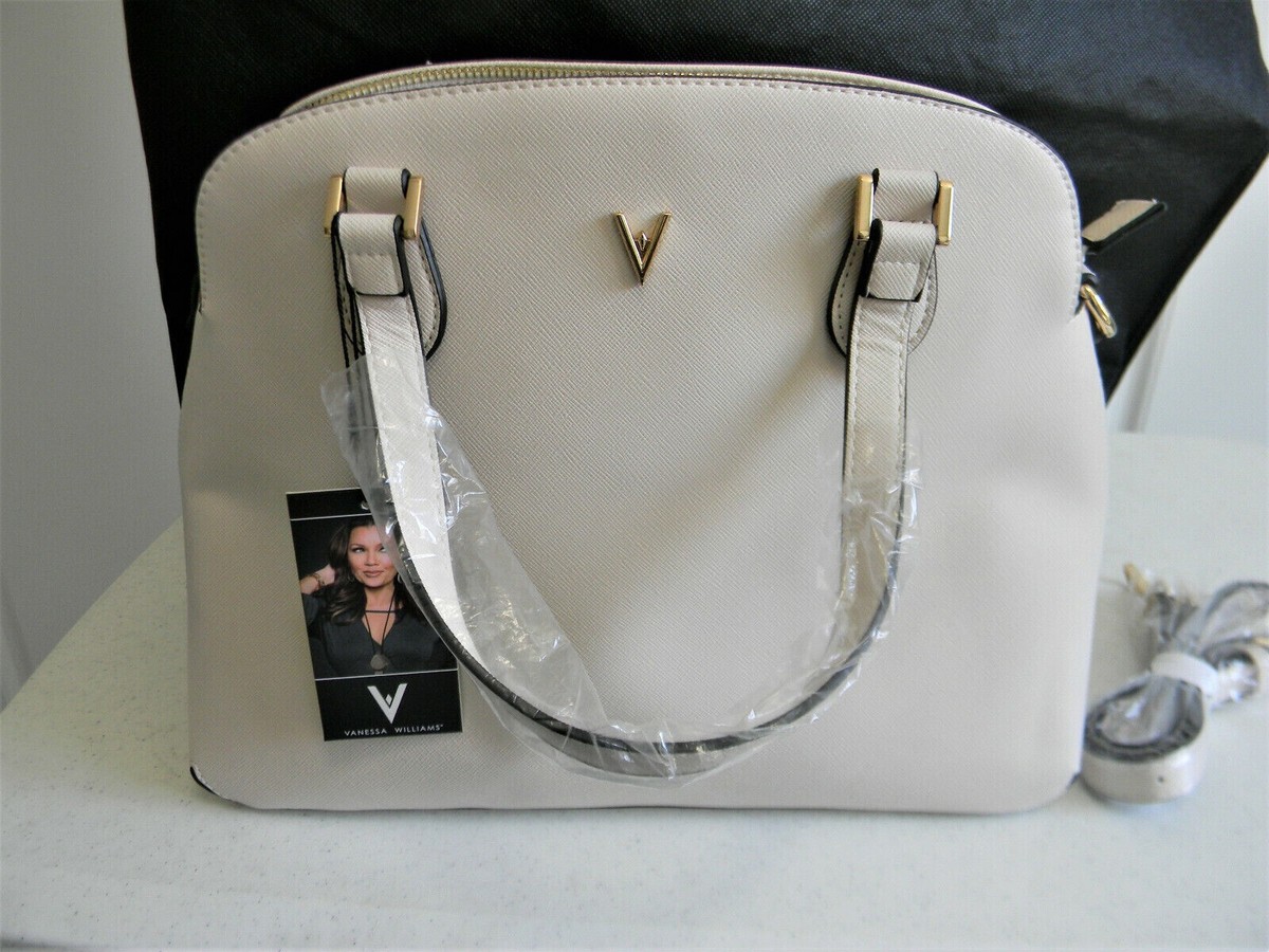 Vanessa Williams Lush Collection Round Satchel Purse Handbag off