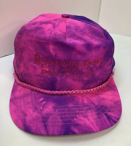 Vintage Neon Pink Purple Tie Dye Nylon 