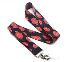 Hot 1Pc ID Holder Lanyard Naruto Shippuden Akatsuki Cloud Badge Hang Rope Pendan
