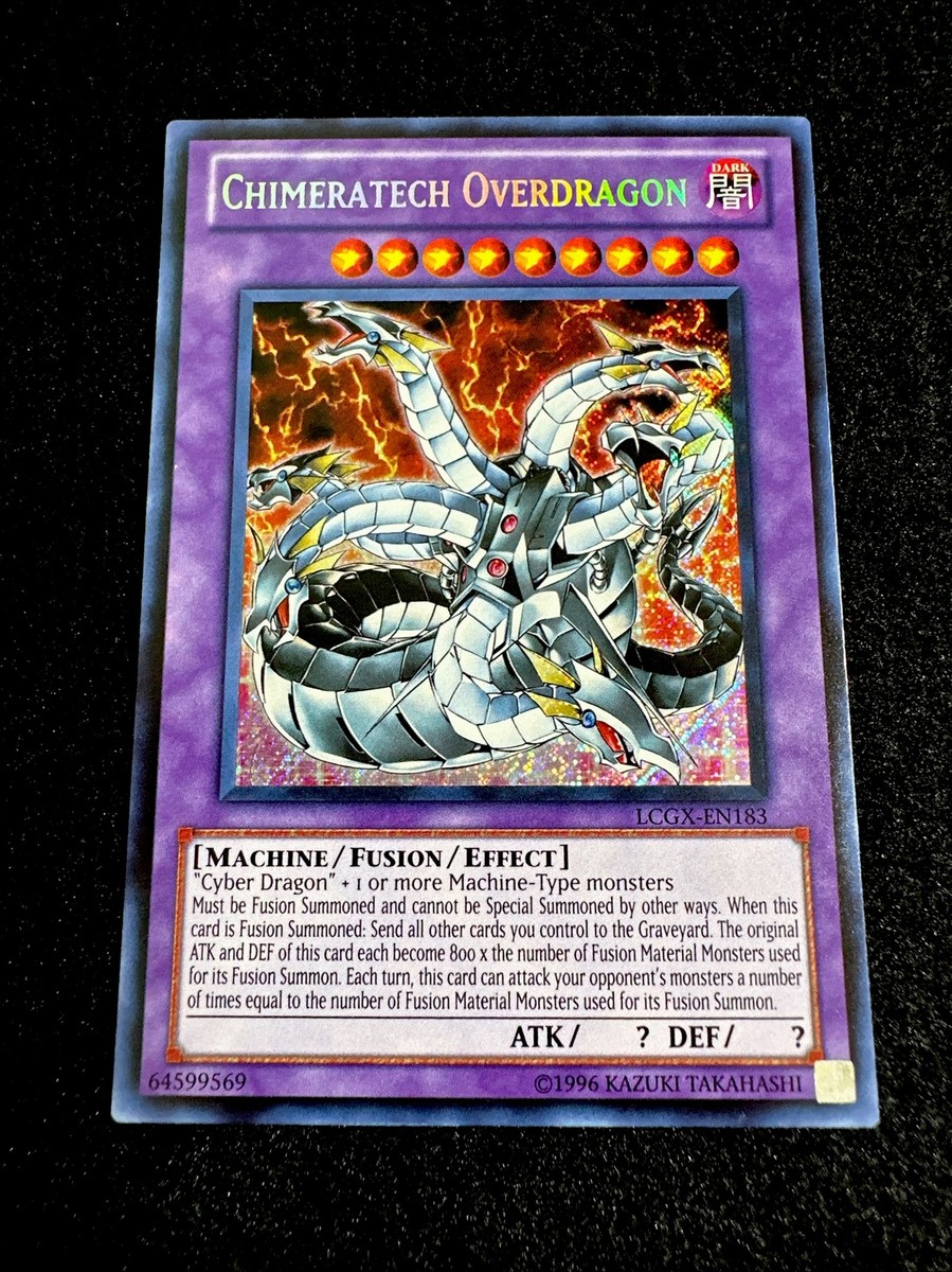 1st Edition Card YU-GI-OH! Chimeratech Overdragon Secret Rare Card