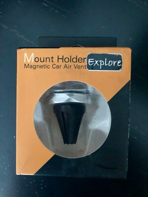 Air Vent Mount Magnetic Car Holder for Mobile Devices -  SILVER