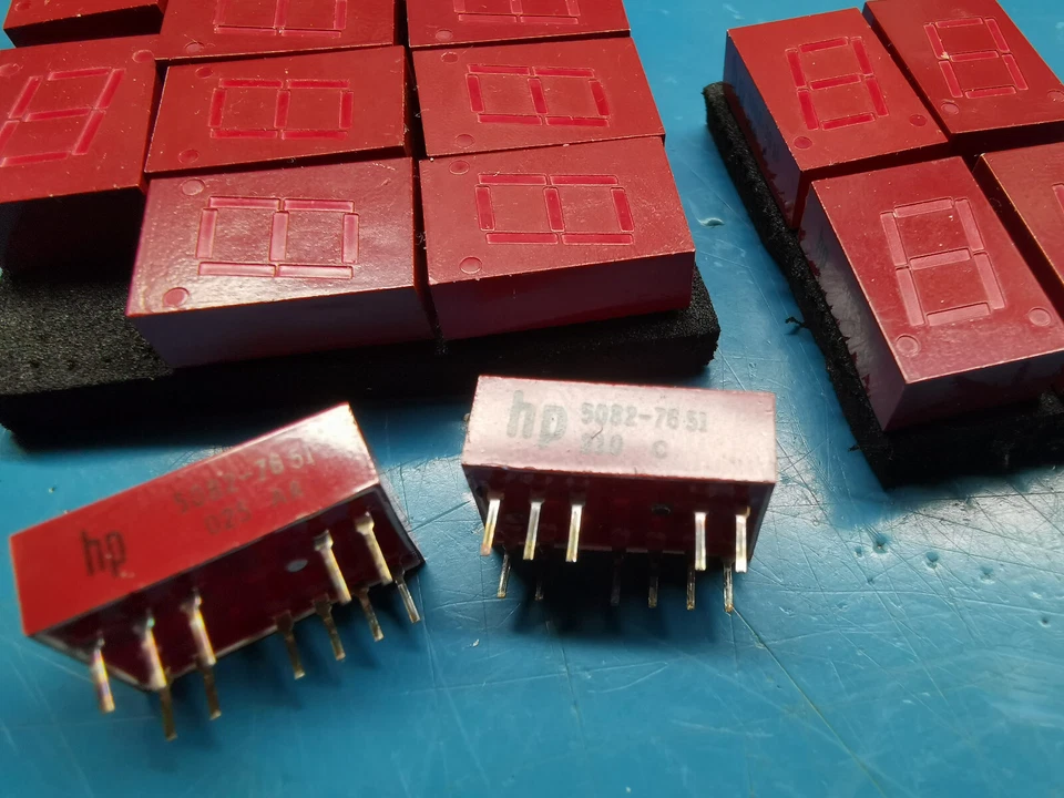 16pcs HP Agilent 5082-7551 7 Segment LED Display Red - Image 4 of 4