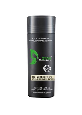 Ustar LIGHT BLONDE Hair Building Fibers One Bottle 0.97oz Free Shipping