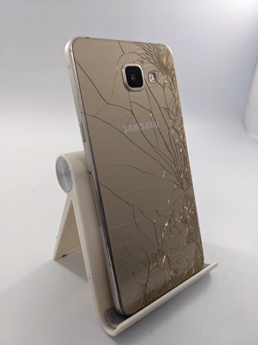 Samsung Galaxy A5 2016 Gold Unlocked 16GB 5.2" Android Smartphone Cracked Back - Picture 8 of 14