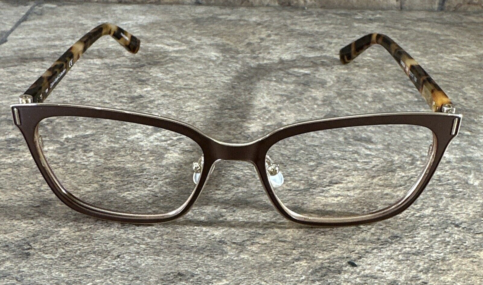 Calvin Klein Collection CK8024 208 Metal Brown Eyeglasses Frames 52-17-135-36 G6 thumbnail 3
