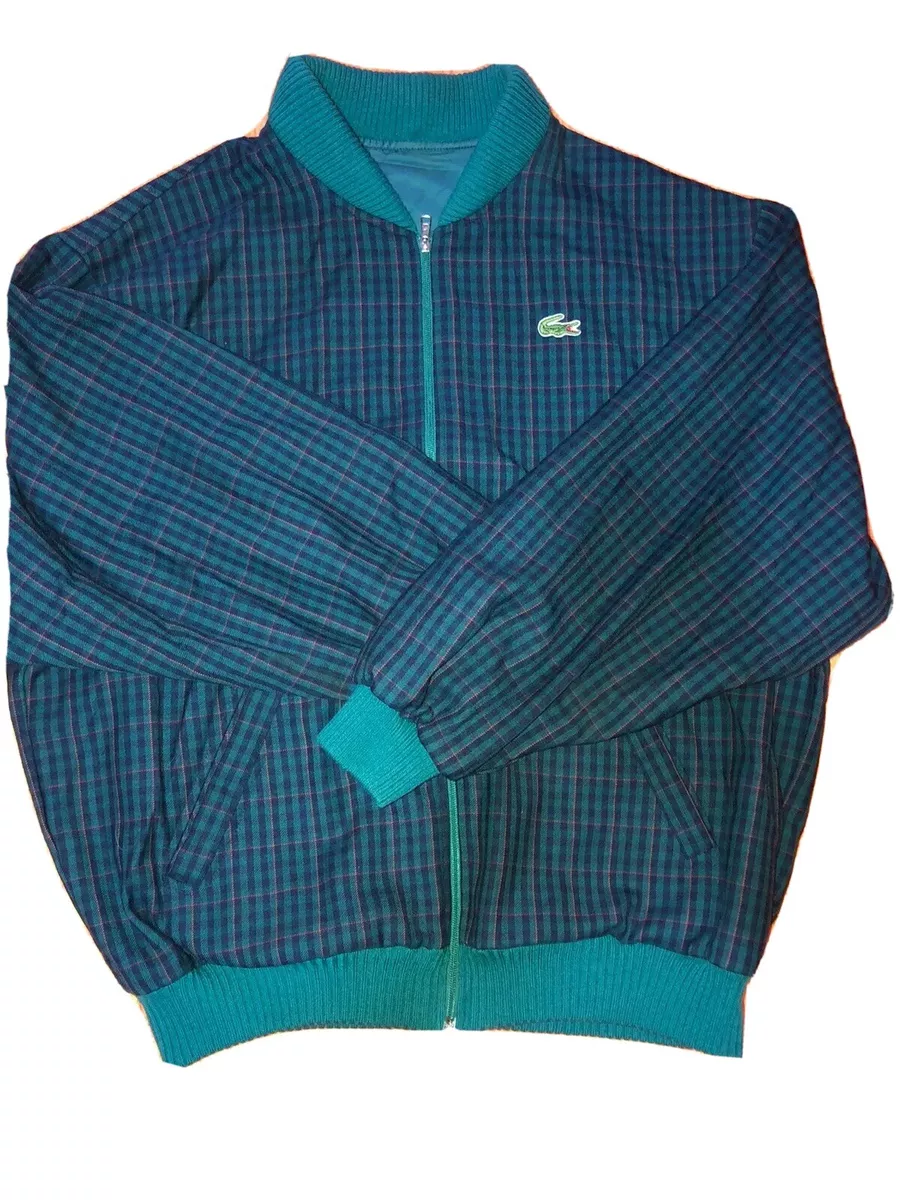 LACOSTE vintage double face jacket coat giubbotto giubbino bomber Camise Tg  XL | eBay