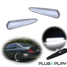 2x Clear White LED Rear Side Marker Lights For Nissan Maxima 2000 2001 2002 2003