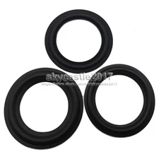 2x 4.5" inch Speaker Rubber Edge Replacement Bass Woofer Surround Circle Repair