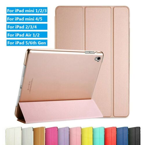 Case Flip Stand Tablet Shell Cover For iPad Air/Pro/mini 7.9'' 9.7'' 10.5'' - Foto 1 di 21