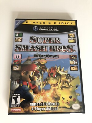 Super Smash Bros Melee Players Choice Nintendo GameCube 2001 Complete  Tested 45496960070|