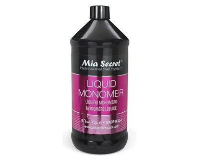 Mia Secret Acrylic Nail Liquid for Acrylic Powder - Liquid Monomer - 32 oz
