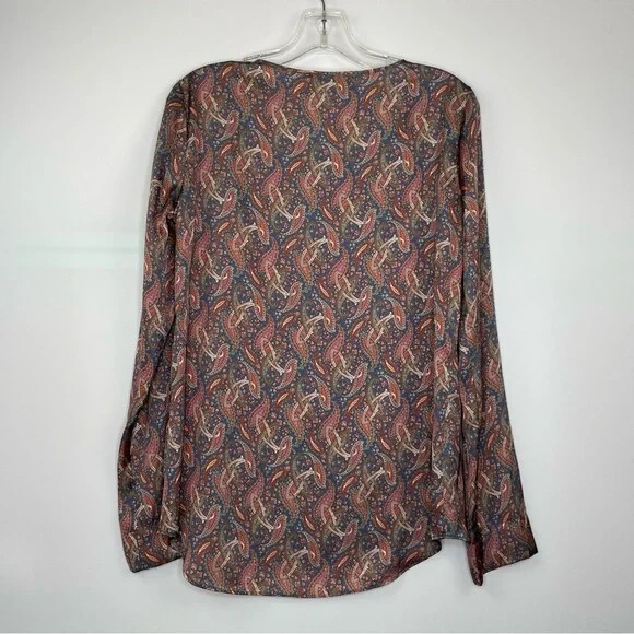 Blouse Imprimée Diane Gallesi Floral - Taille 46 - Occasion Très Bon État - Valeur ~120€