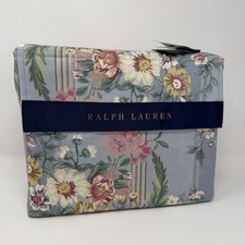 Ralph Lauren ADALIA KING Duvet Cover Floral Blue 108x96